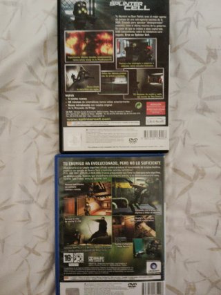 Lote 2 Juegos Splinter Cell PS2