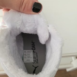 Zapatillas Puma altas blancas con forro