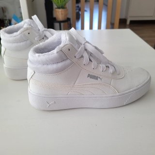 Zapatillas Puma altas blancas con forro