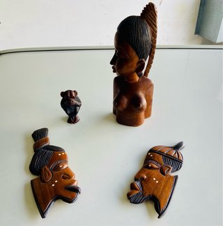 Figuras madeira tallada africanas
