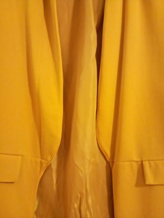 Blazer mostaza con mangas originales Forro