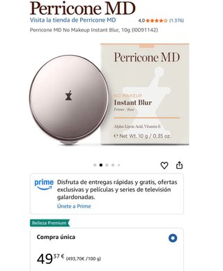 Perricone MD Instant Blur Prebase Facial NUEVA