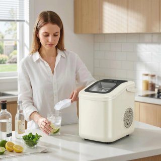 Máquina de Hielo Autolimpiable 12kg/24h