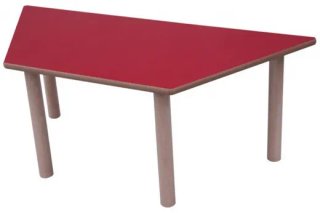 Mesa infantil trapezoidal