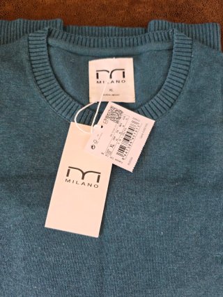 Jersey Milano Talla L Color Teal