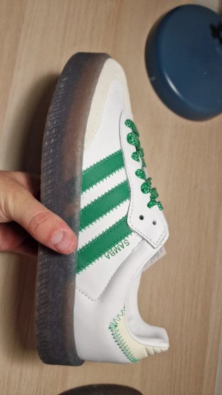 Adidas Samba Blancas y Verdes