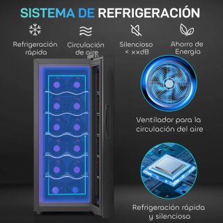 Vinoteca 12 Botellas Doble Refrigeración