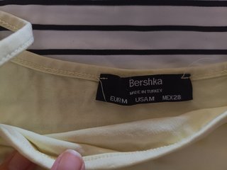 Lote 3 Top Bershka  Amarillo,Rosa y Rayas Talla Xs