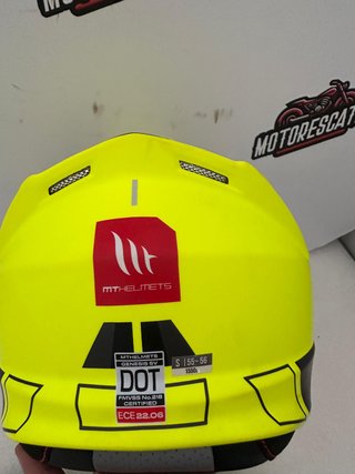 Casco MT T-S Amarillo Fluor Modular Nuevo