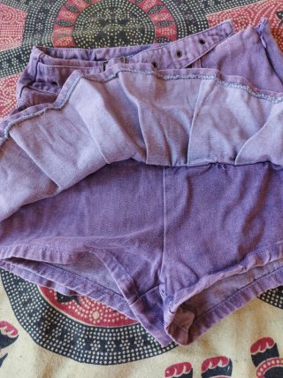 Falda pantalón morada mujer