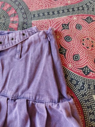 Falda pantalón morada mujer