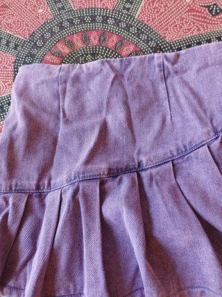Falda pantalón morada mujer