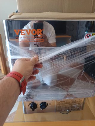Estufa Sauna Vevor Plata