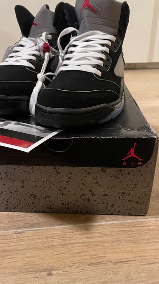 Jordan 5 Metallic OG Black Tails 42