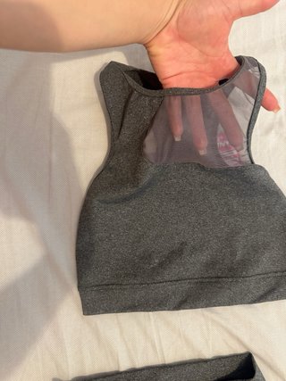 Conjunto deportivo PINK gris