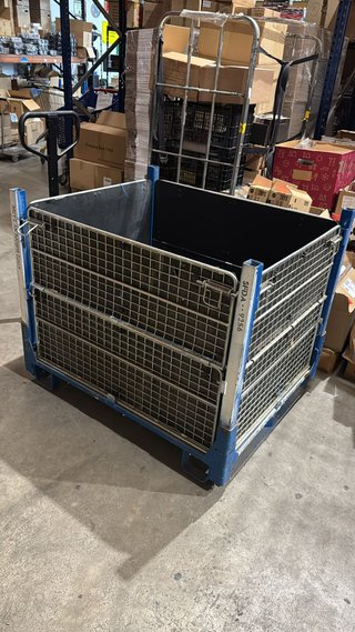 Box Contenedor Malla Metálica 1.20x1x1 resistente
