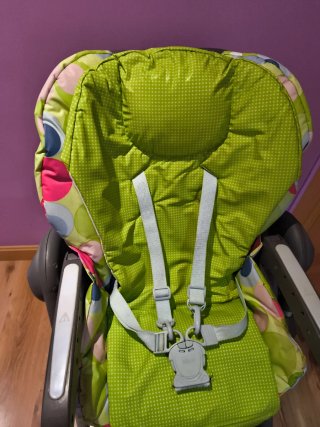 Trona Chicco verde con estampado