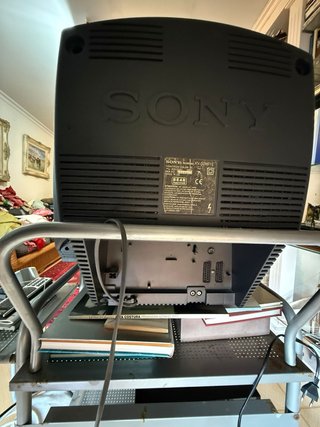 Televisor Sony CRT con soporte