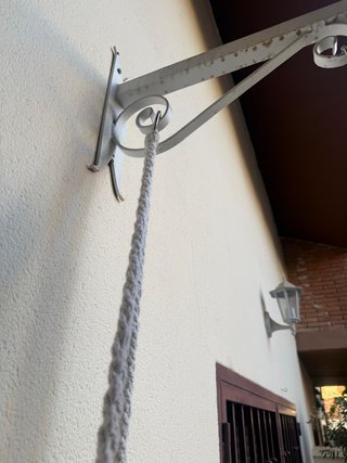 Silla colgante de algodón beige