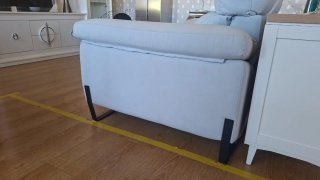 Sofá extensible automático gris