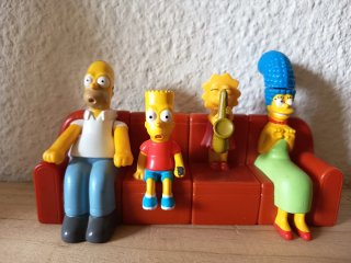 Figuras Los Simpson Sofá