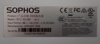 Firewall Sophos XG 330 rev 1