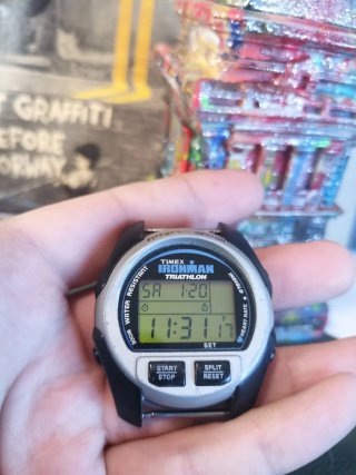 Reloj Timex Ironman Triathlon Plata/Negro
