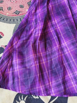 Falda gótica Romwe Morado/Negro Talla S