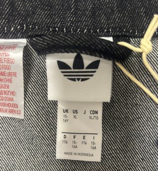 Chaqueta Adidas Firebird Denim Negra - UNISEX