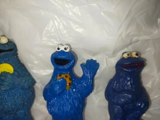 Lote 3 figuras PVC Monstruo de las Galletas
