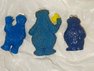 Lote 3 figuras PVC Monstruo de las Galletas