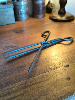Antiguas pinzas peluquería