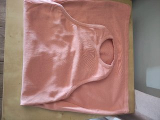 Vestido mandarina cuello halter talla 40