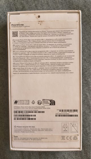 iPhone 16 Pro Max Rosa/Oro Rosa