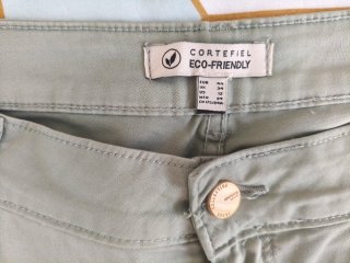 Pantalón recto verde aguamarina