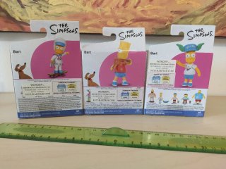 3 Mini Action Figure Bart Simpson Jakks