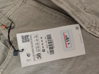 Zara Shorts Vaqueros Beige Talla M