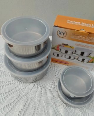Set 5 Contenitori Acciaio Inox XY