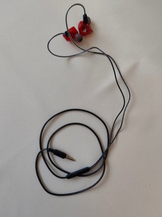Auriculares QKZ AK6 Hi-Res con graves - Rojos
