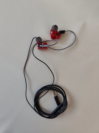Auriculares QKZ AK6 Hi-Res con graves - Rojos