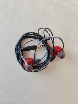Auriculares QKZ AK6 Hi-Res con graves - Rojos