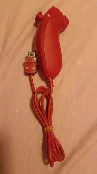 Controller Wii Rosso + Nunchuk Motion Plus Incluso