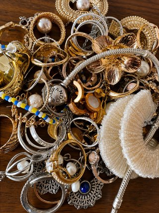 Lote Joyería Bisutería Oro y Plata