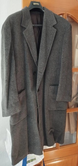 Abrigo hombre gris talla 52