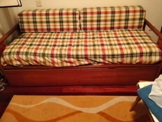 Cama nido de madera con colchón