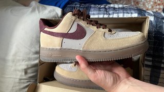 Nike Air Force 1 Beige y Marrón