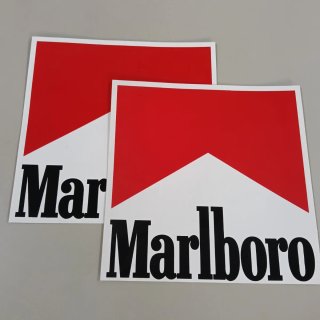 2 Pegatinas Marlboro Rally 22x22cm Nuevas