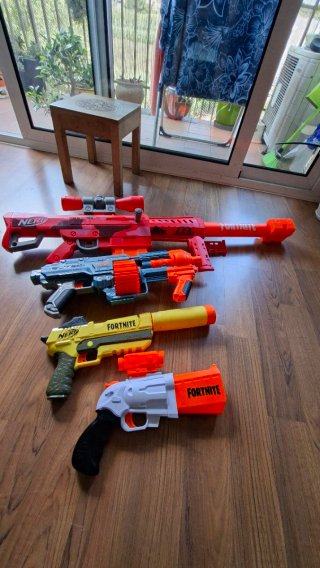 Pistolas Nerf Fortnite (Lote 4)