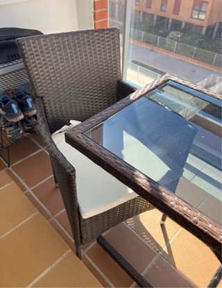 Conjunto mesa y sillas jardín