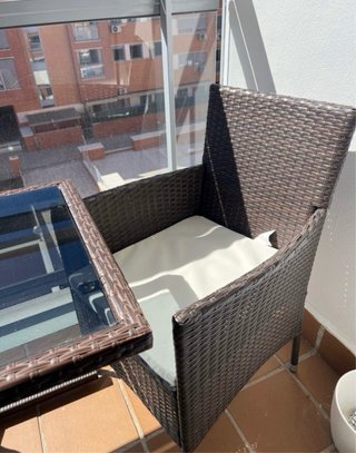 Conjunto mesa y sillas jardín